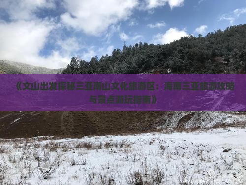 《文山出发探秘三亚南山文化旅游区：海南三亚旅游攻略与景点游玩指南》