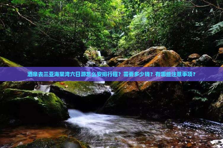 酒泉去三亚海棠湾六日游怎么安排行程？需要多少钱？有哪些注意事项？