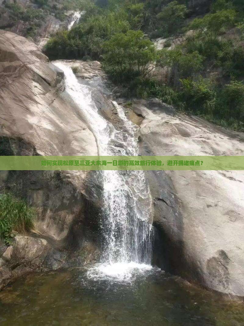 如何实现松原至三亚大东海一日游的高效旅行体验，避开拥堵痛点？