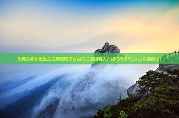 为何从锦州出发三亚南湾猴岛自由行如此吸引人？旅行痛点与2023热词新词！