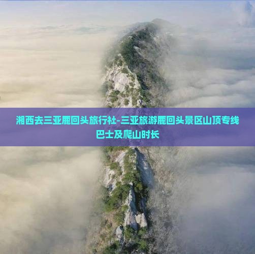 湘西去三亚鹿回头旅行社-三亚旅游鹿回头景区山顶专线巴士及爬山时长
