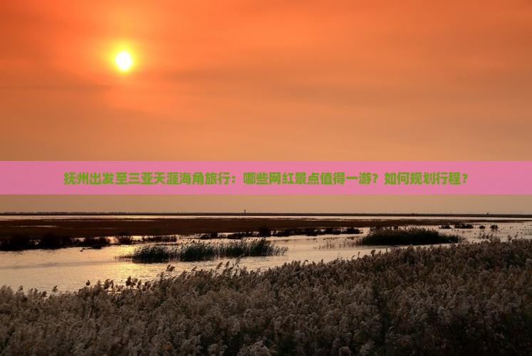 抚州出发至三亚天涯海角旅行：哪些网红景点值得一游？如何规划行程？