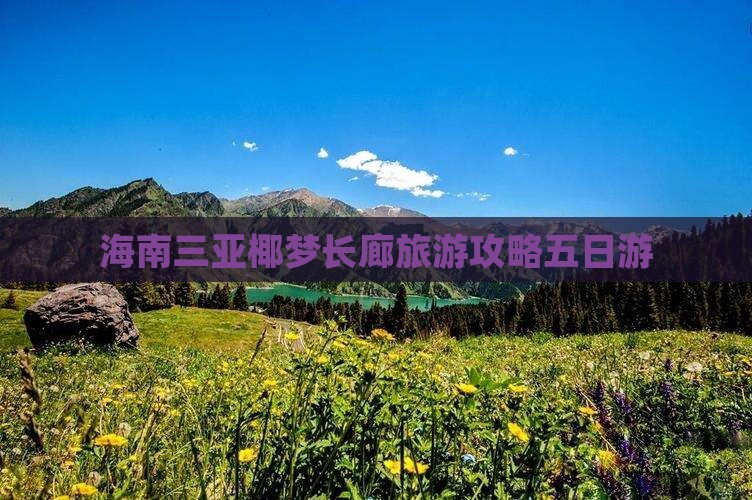 海南三亚椰梦长廊旅游攻略五日游