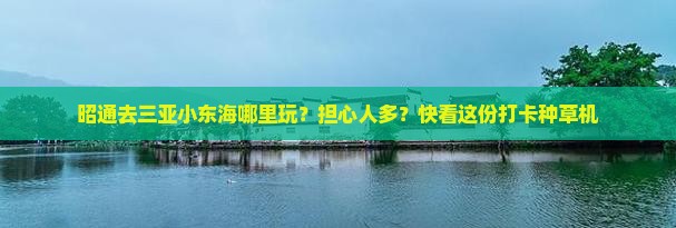 昭通去三亚小东海哪里玩？担心人多？快看这份打卡种草机