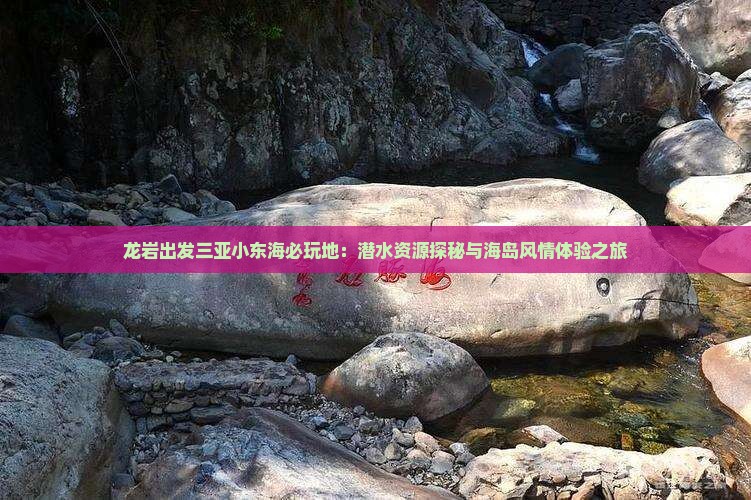 龙岩出发三亚小东海必玩地：潜水资源探秘与海岛风情体验之旅