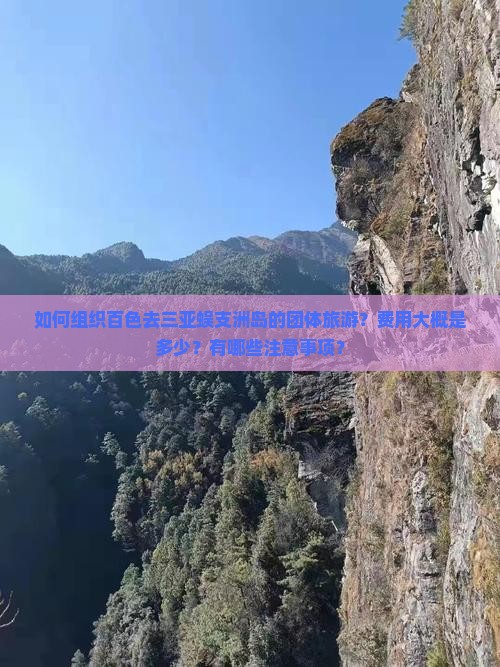 如何组织百色去三亚蜈支洲岛的团体旅游？费用大概是多少？有哪些注意事项？