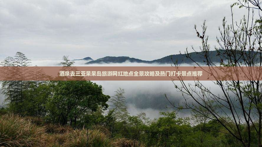 酒泉去三亚呆呆岛旅游网红地点全景攻略及热门打卡景点推荐