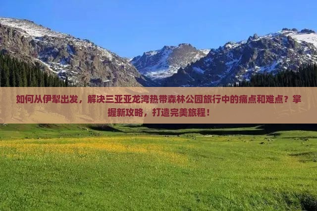 如何从伊犁出发，解决三亚亚龙湾热带森林公园旅行中的痛点和难点？掌握新攻略，打造完美旅程！