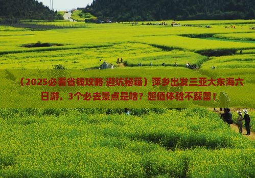 萍乡出发三亚大东海六日游