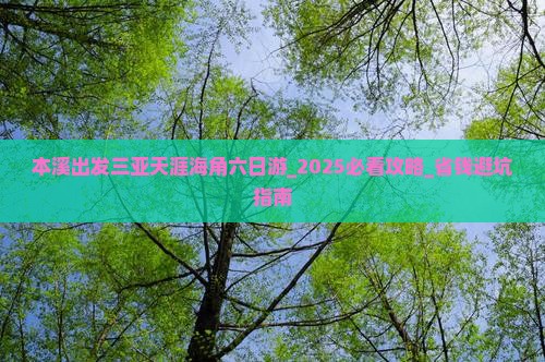 本溪出发三亚天涯海角六日游