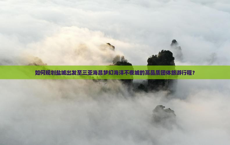 如何规划盐城出发至三亚海昌梦幻海洋不夜城的高品质团体旅游行程？