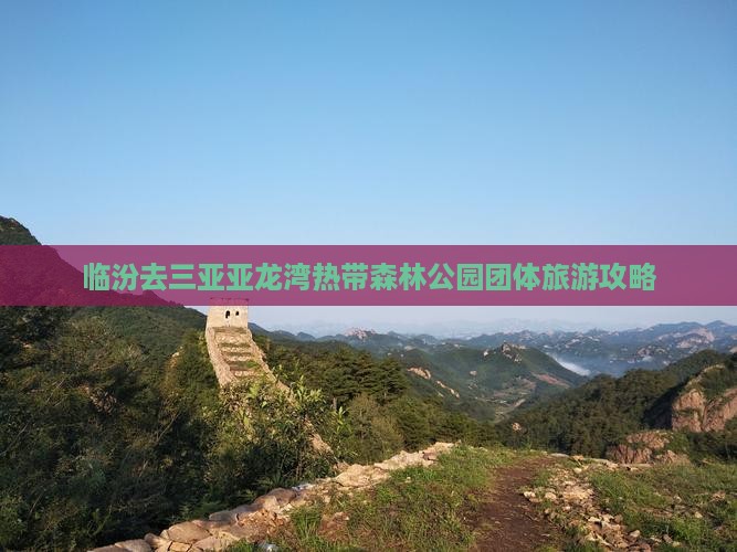 临汾去三亚亚龙湾热带森林公园团体旅游攻略