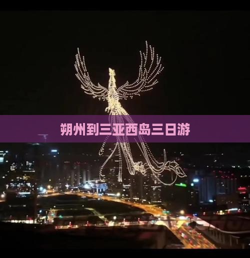 朔州到三亚西岛三日游