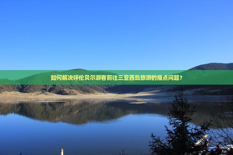如何解决呼伦贝尔游客前往三亚西岛旅游的痛点问题？