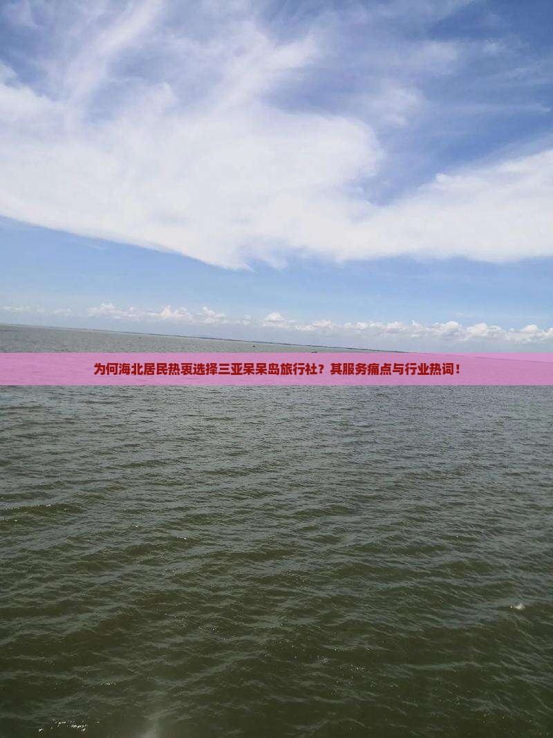为何海北居民热衷选择三亚呆呆岛旅行社？其服务痛点与行业热词！