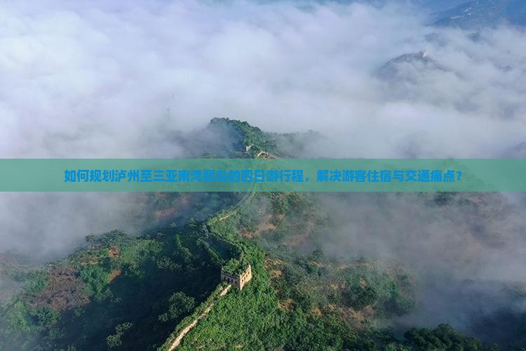 如何规划泸州至三亚南湾猴岛的四日游行程，解决游客住宿与交通痛点？