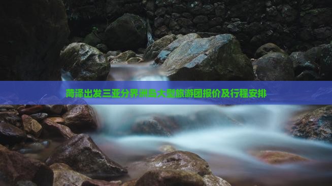 菏泽出发三亚分界洲岛大型旅游团报价及行程安排