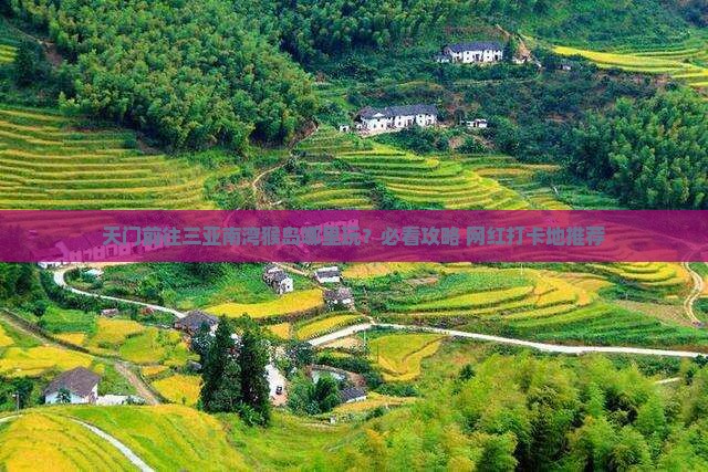 天门前往三亚南湾猴岛哪里玩？必看攻略+网红打卡地推荐