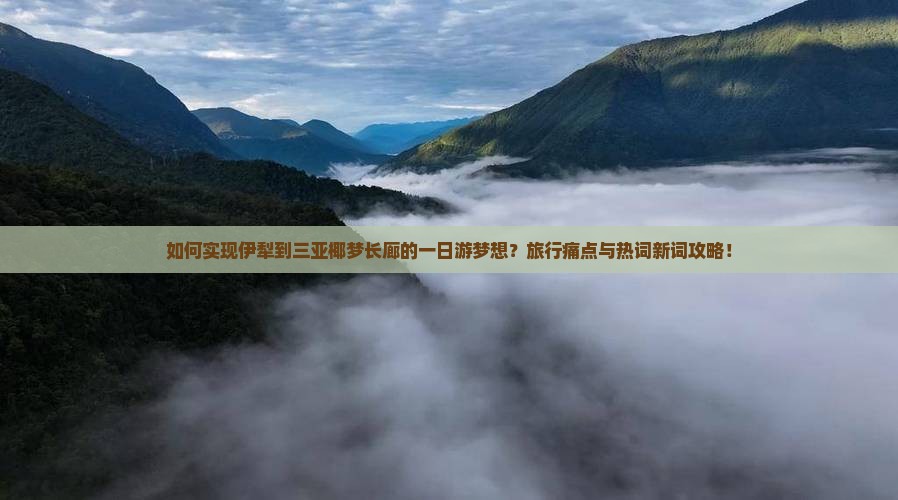 如何实现伊犁到三亚椰梦长廊的一日游梦想？旅行痛点与热词新词攻略！