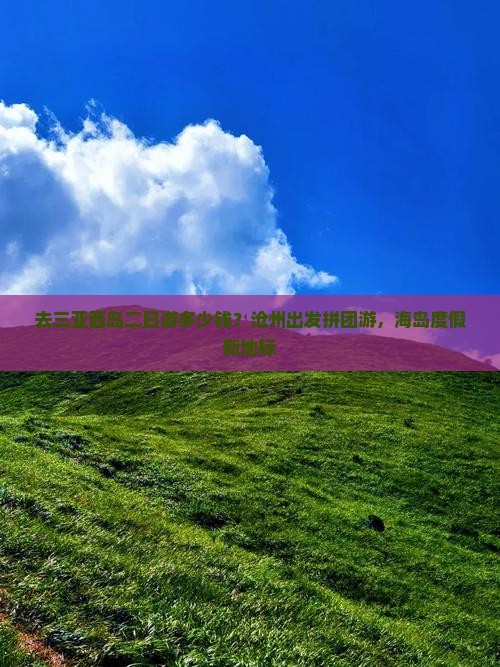 去三亚西岛二日游多少钱？沧州出发拼团游，海岛度假新地标