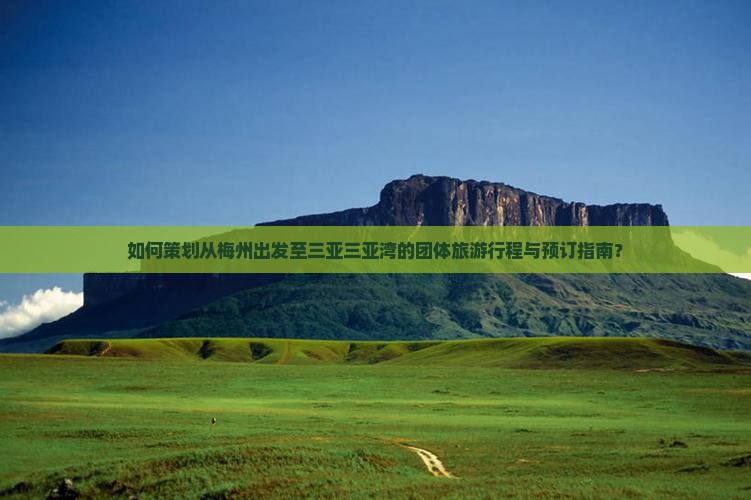 如何策划从梅州出发至三亚三亚湾的团体旅游行程与预订指南？