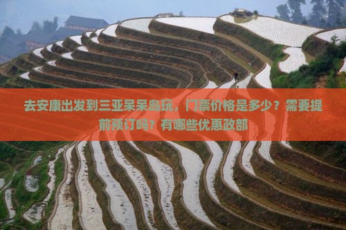 去安康出发到三亚呆呆岛玩，门票价格是多少？需要提前预订吗？有哪些优惠政部