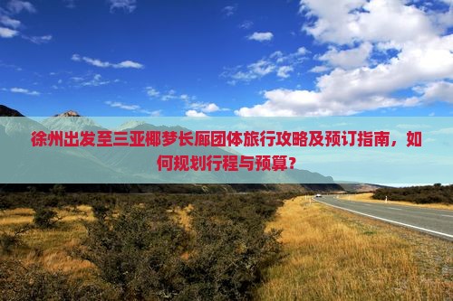 徐州出发至三亚椰梦长廊团体旅行攻略及预订指南，如何规划行程与预算？