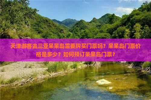 天津游客去三亚呆呆岛需要购买门票吗？呆呆岛门票价格是多少？如何预订呆呆岛门票？