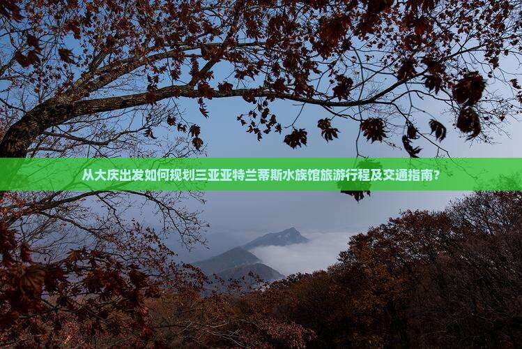 从大庆出发如何规划三亚亚特兰蒂斯水族馆旅游行程及交通指南？