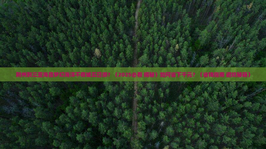 荆州去三亚海昌梦幻海洋不夜城五日游
