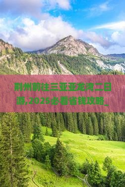 荆州前往三亚亚龙湾二日游