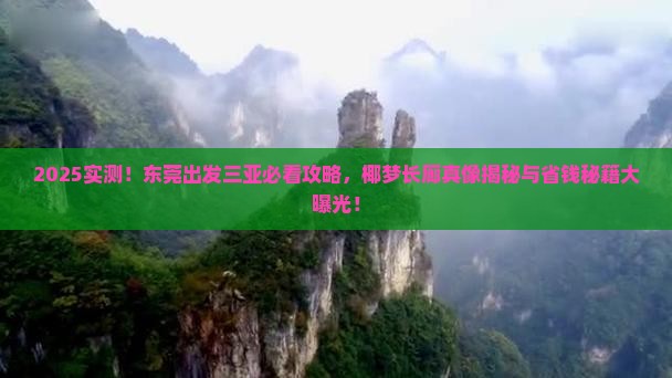 东莞出发三亚椰梦长廊必玩地