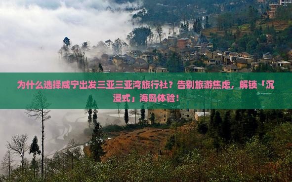 咸宁出发三亚三亚湾旅行社