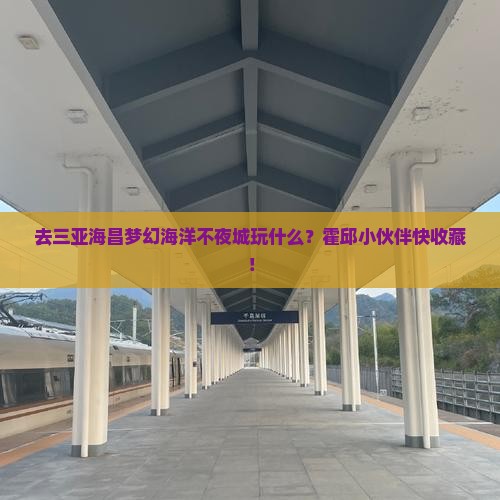 霍邱前往三亚海昌梦幻海洋不夜城必玩地