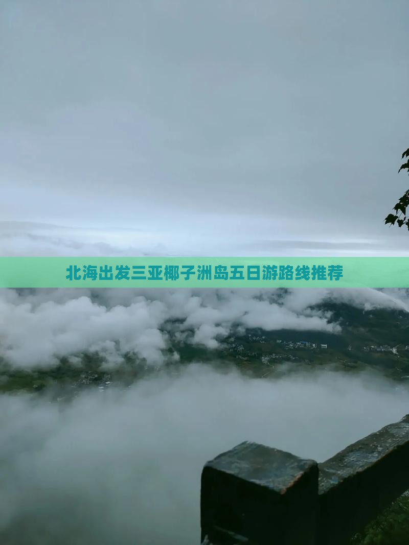 北海出发三亚椰子洲岛五日游