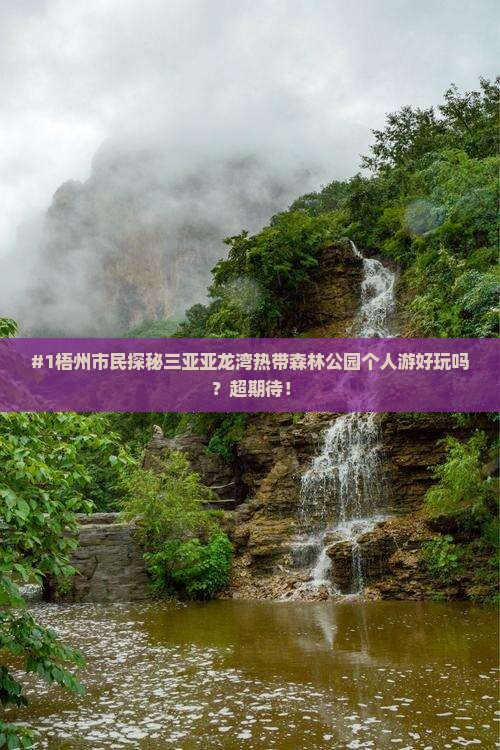 梧州出发三亚亚龙湾热带森林公园个人游