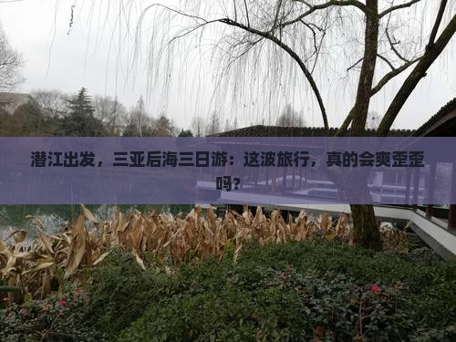 潜江出发三亚后海三日游