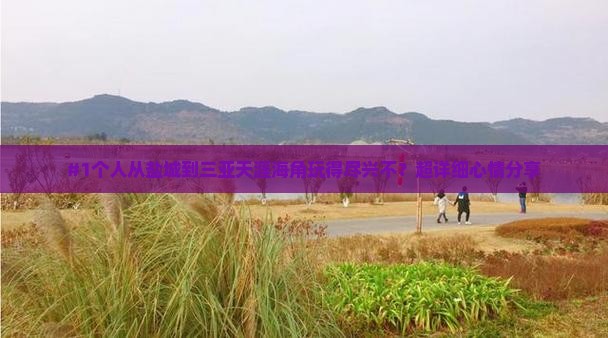 盐城出发三亚天涯海角个人游