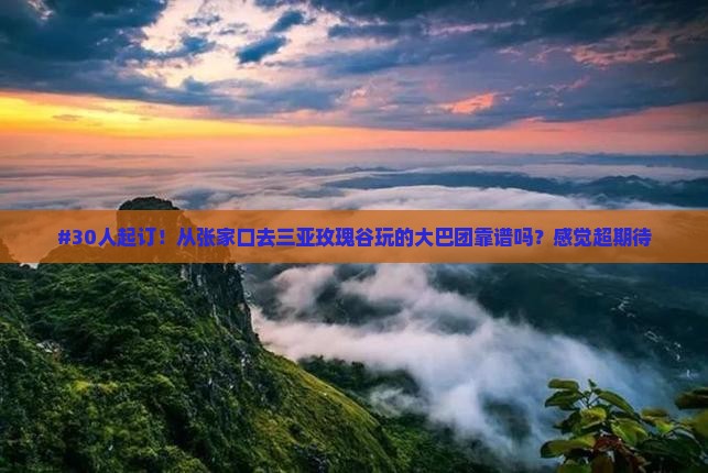 张家口出发三亚亚龙湾国际玫瑰谷大型旅游团
