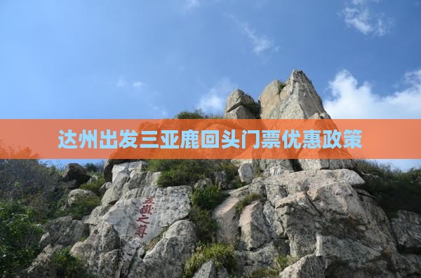 达州出发三亚鹿回头门票