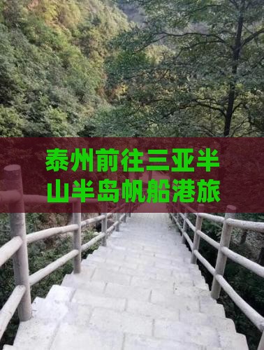 泰州前往三亚半山半岛帆船港旅游网红地点
