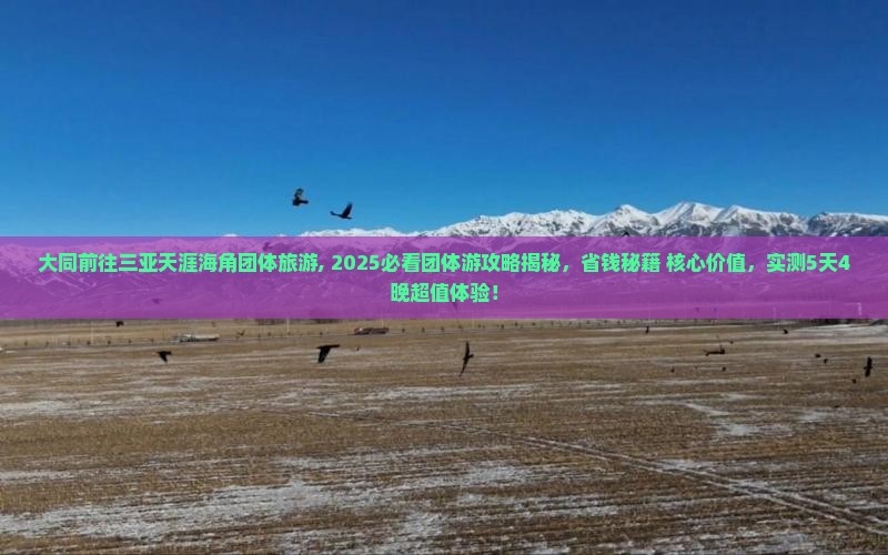 大同前往三亚天涯海角团体旅游