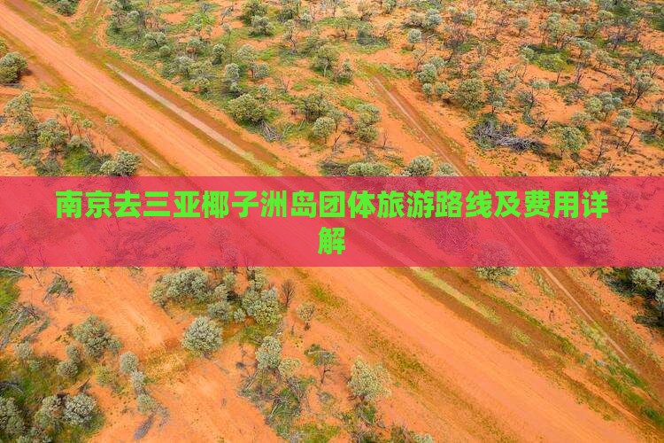 南京去三亚椰子洲岛团体旅游