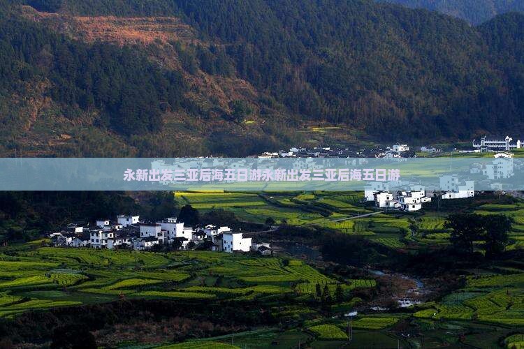 永新出发三亚后海五日游