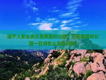 遂宁人怎么去三亚凤凰岭公园？三亚凤凰岭公园一日游怎么安排行程？