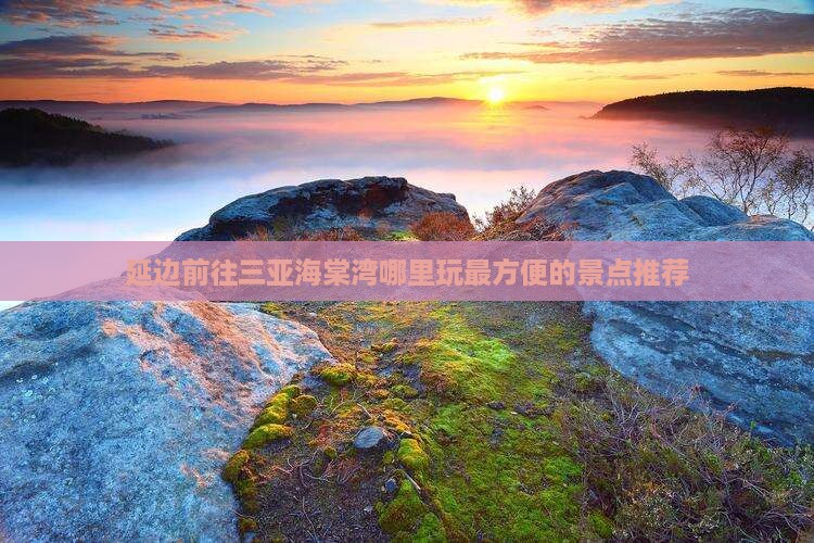 延边前往三亚海棠湾哪里玩最方便的景点推荐