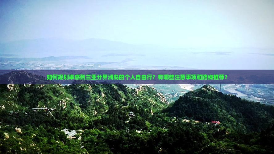 如何规划孝感到三亚分界洲岛的个人自由行？有哪些注意事项和路线推荐？