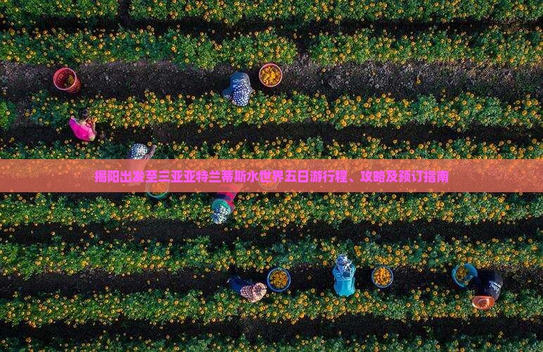 揭阳出发至三亚亚特兰蒂斯水世界五日游行程、攻略及预订指南