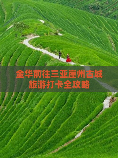 金华前往三亚崖州古城旅游打卡全攻略
