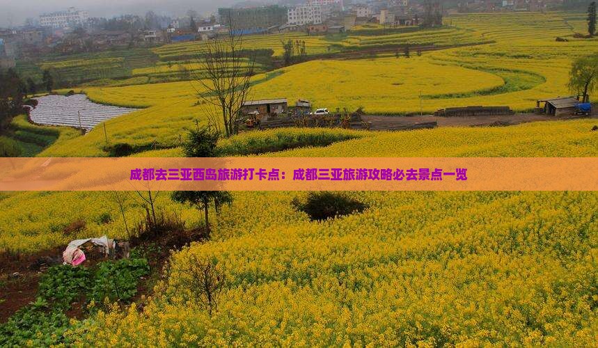 成都去三亚西岛旅游打卡点：成都三亚旅游攻略必去景点一览